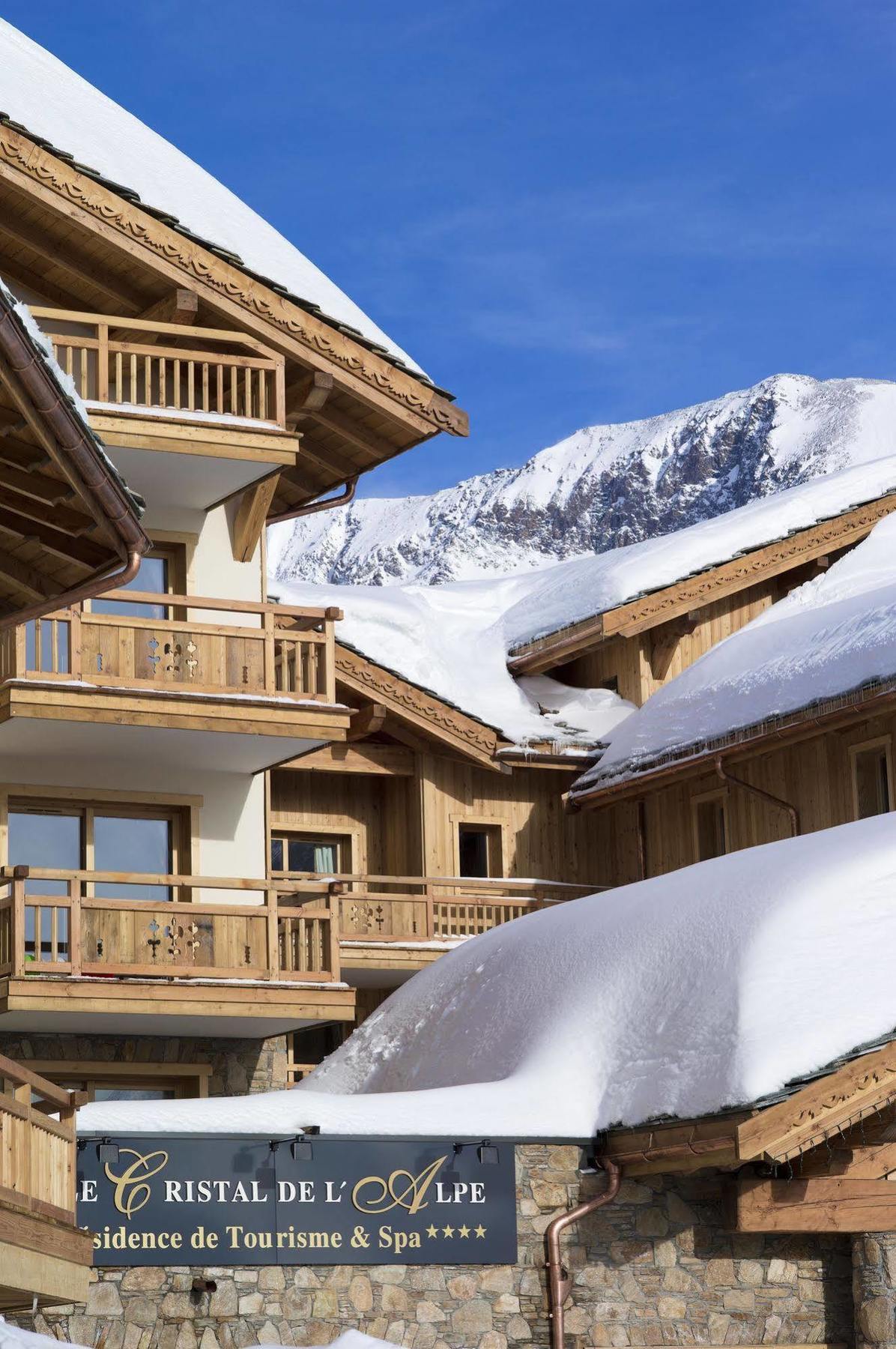 Cgh Residences & Spas Le Cristal De L'Alpe Alpe d'Huez Dış mekan fotoğraf